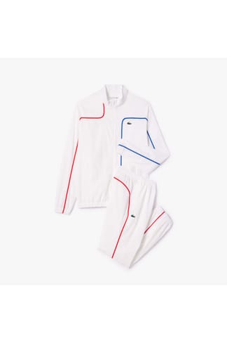 White Lacoste Sport Colour Block Tennis Tracksuit Get The Label