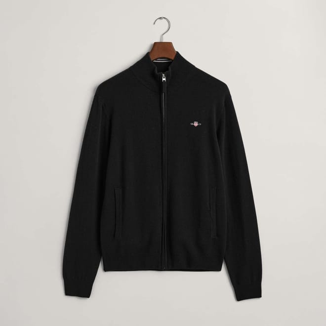 Superfine Lambswool Zip Cardigan