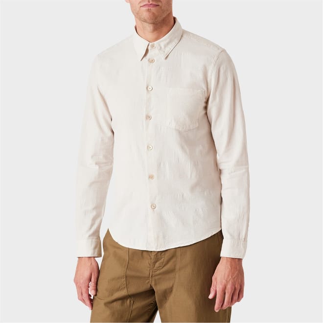 Patchwork Regular Fit Long Sleeve Shirt