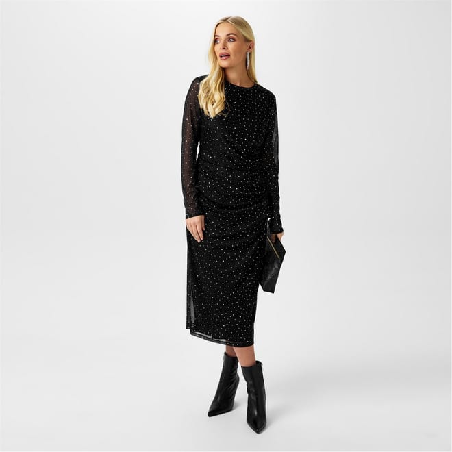 Sequin Mesh Dress
