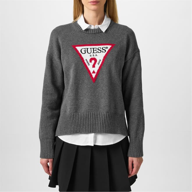 Regular Fit Crew Neck Knit Sweater