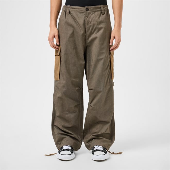 Contrast Pocket Cargo Trousers