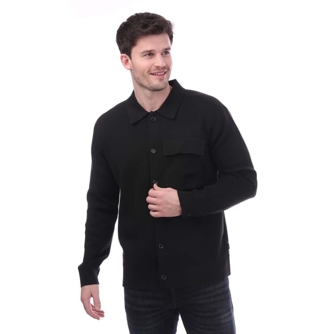 Relaxed-Fit Knitted Overshirt