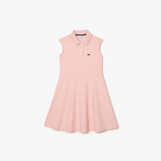 Juniors Sleeveless Stretch Piqué Polo Dress
