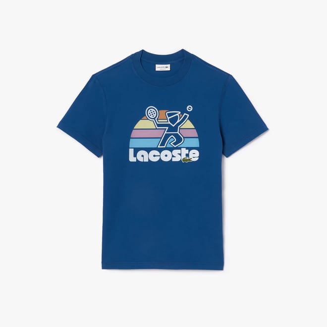 Washed Effect Tennis Paris T-Shirt
