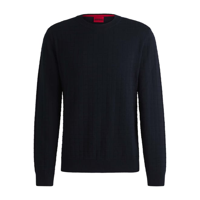 Scoult Grid Pattern Regular-Fit Sweater
