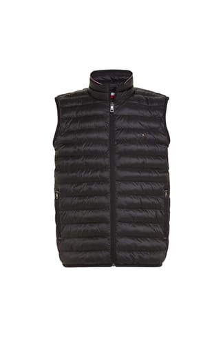 Black Tommy Hilfiger Packable Recycled Quilted Vest Get The Label