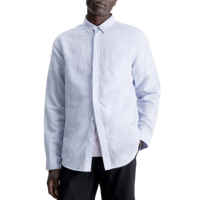Regular-Fit Linen Cotton Shirt