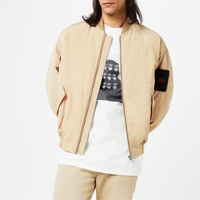 Short Relaxed Fit Bomber Jacket