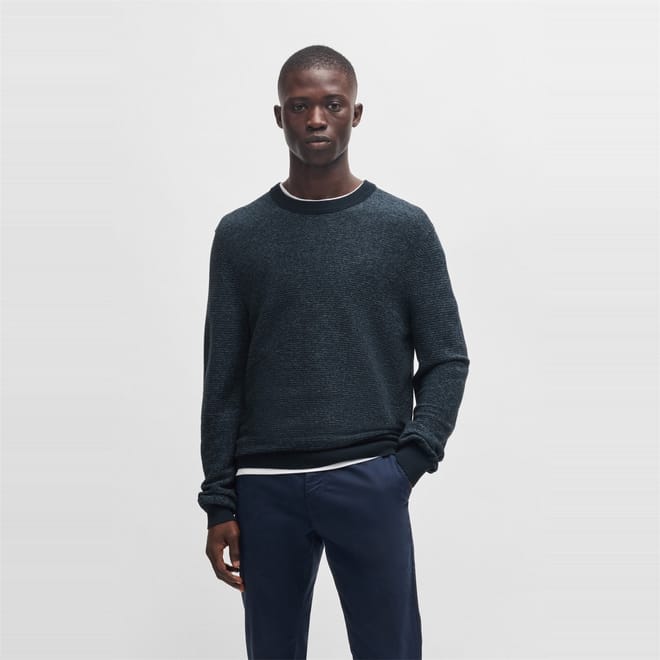 Crew Neck Long Sleeve Regular Fit Sweater