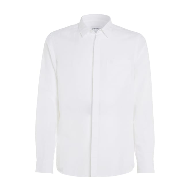 Regular-Fit Linen Cotton Shirt