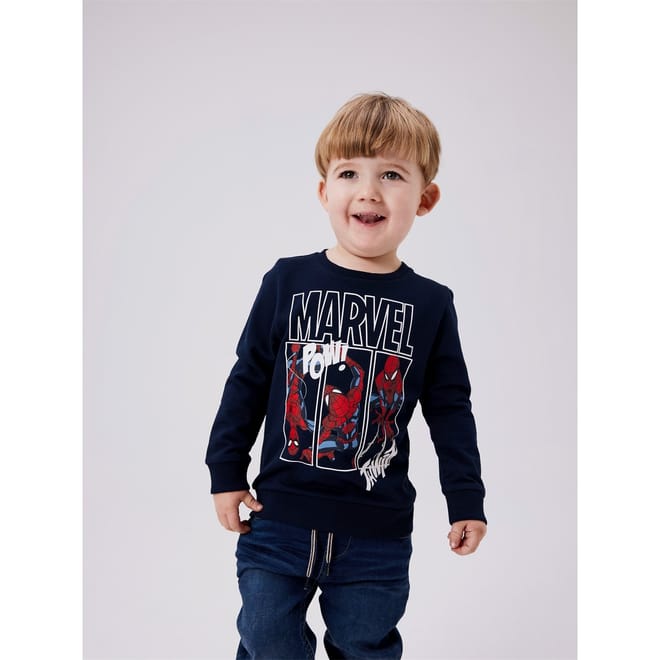 Spiderman Crew Neck Long Sleeve Sweatshirt