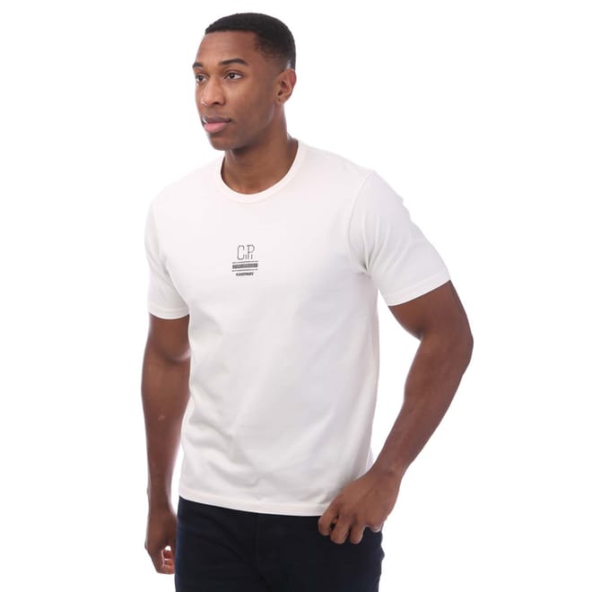 Mercerized 30/2 Jersey Twisted Small Logo T-Shirt