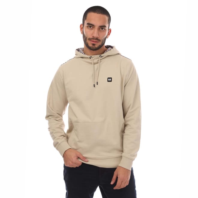Mens Justify Check Trim Hoody