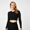 Sleeve Seamless Crop Top