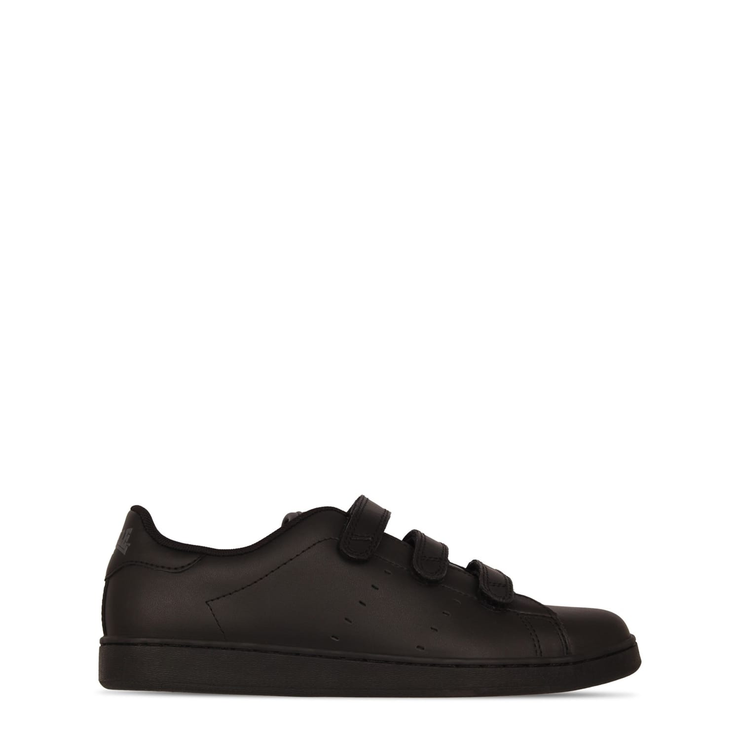 Black Leather Trainers Lonsdale Leather Shoes Black Lonsdale