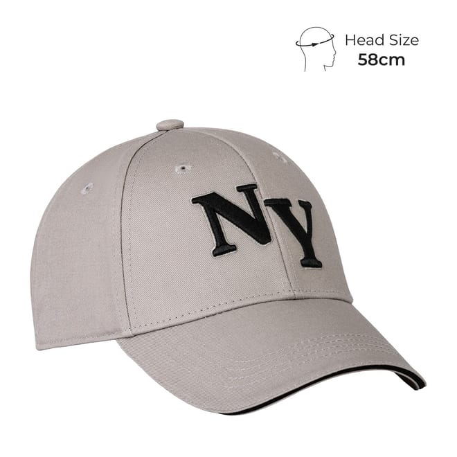 Ny Embroidered Cotton Baseball Cap