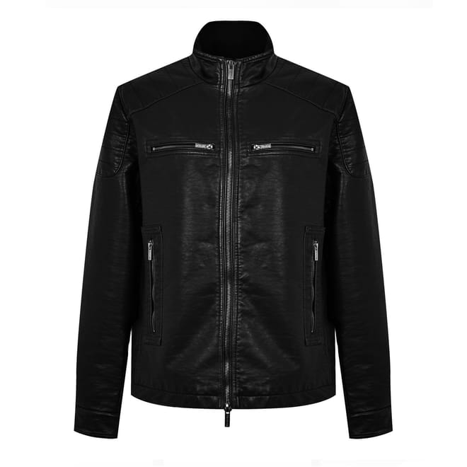 Mens Faux Leather Jacket