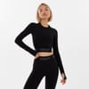 Womens Seamless Long Sleeve Crop Top