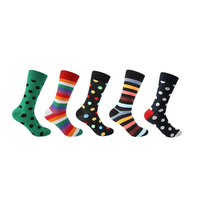 5 Pack Crew Socks