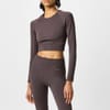Sleeve Seamless Crop Top