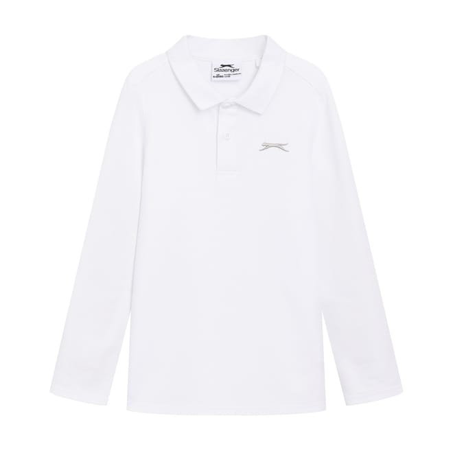 Long Sleeve Plain Polo Junior