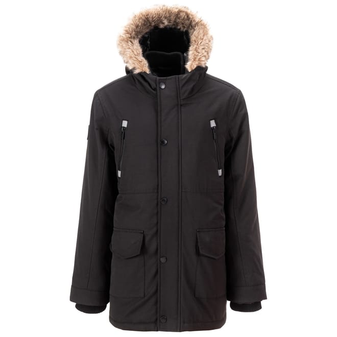 Urban Chic Winter Parka With Faux Fur Trim