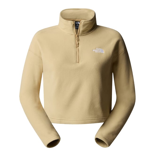 100 Glacier Cropped ¼ Zip Fleece