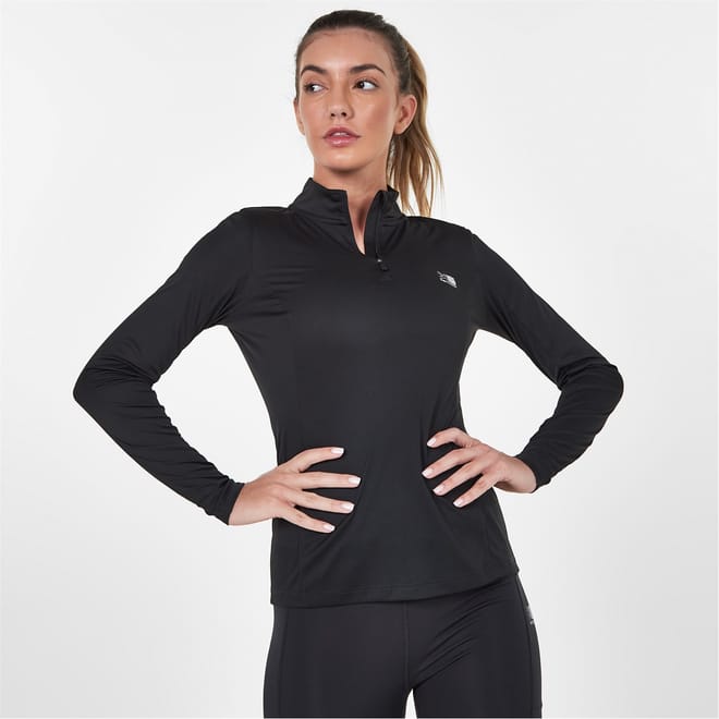 Longsleeve Quarter Zip Top Ladies