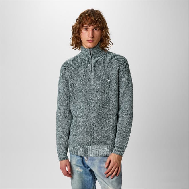 Two Tone Quarter Zip Jumper