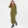 You V-Neck Midi Wrap Dress