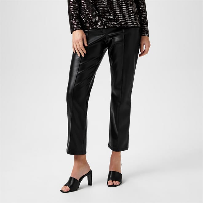 Pu Straight Leg Trouser