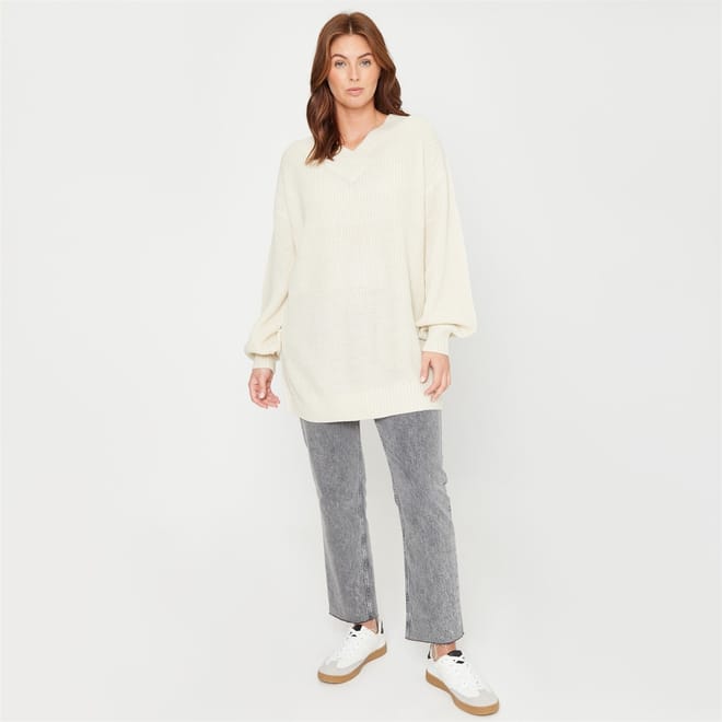 Oversize Fit V-Neck Sweater