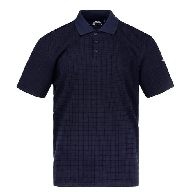 Mens Check Golf Polo