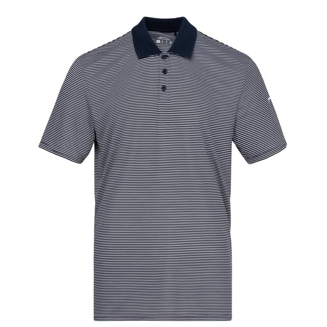 Mens Micro Stripe Golf Polo Shirt