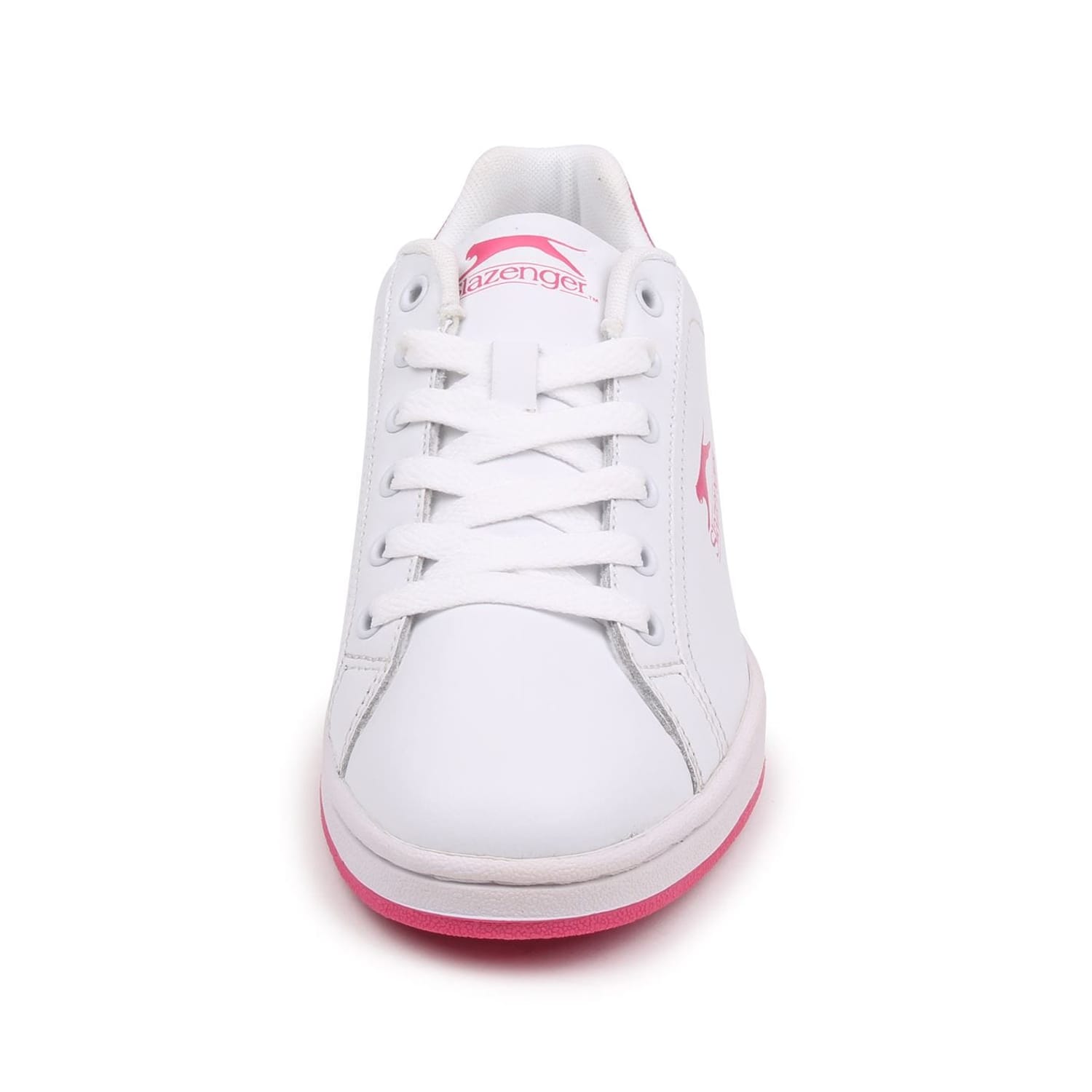 White Slazenger Ash Lace Junior Trainers Get The Label