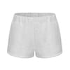 Heathered Sweat Shorts with Curved Hem