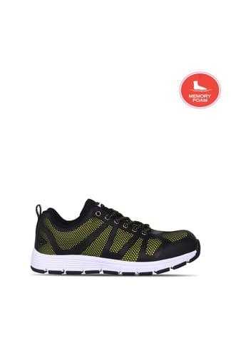 Black Dunlop Reno Memory Foam Mens Safety Shoes Get The Label