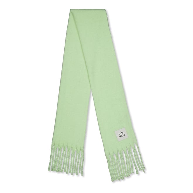 Solid Oblong Scarf with Fringe