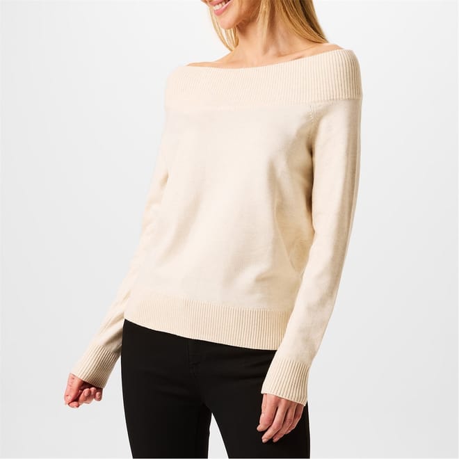 Knitted Bardot Jumper