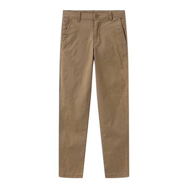 Solid Patterned Straight Chinos