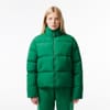 Crocodile Print High Neck Puffer Jacket