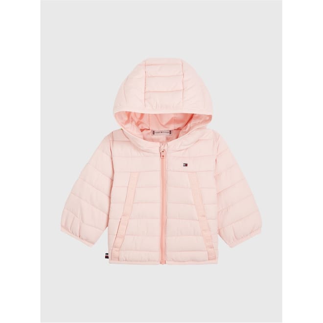 Monotype Hooded Short Relaxed Fit Puffer Jacket
