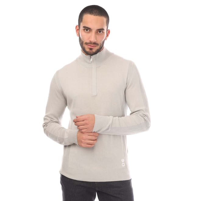 Cotton Silk Blend Challenger Sweater