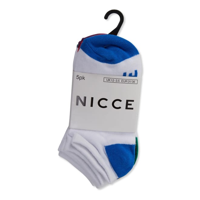 5 Pack No Show Junior Socks