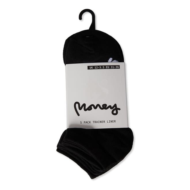 Zena 5 Pack Junior No Show Liner Socks