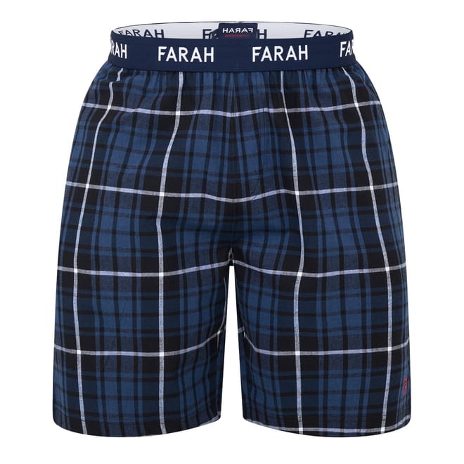 Logo Band Plaid Pyjama Shorts