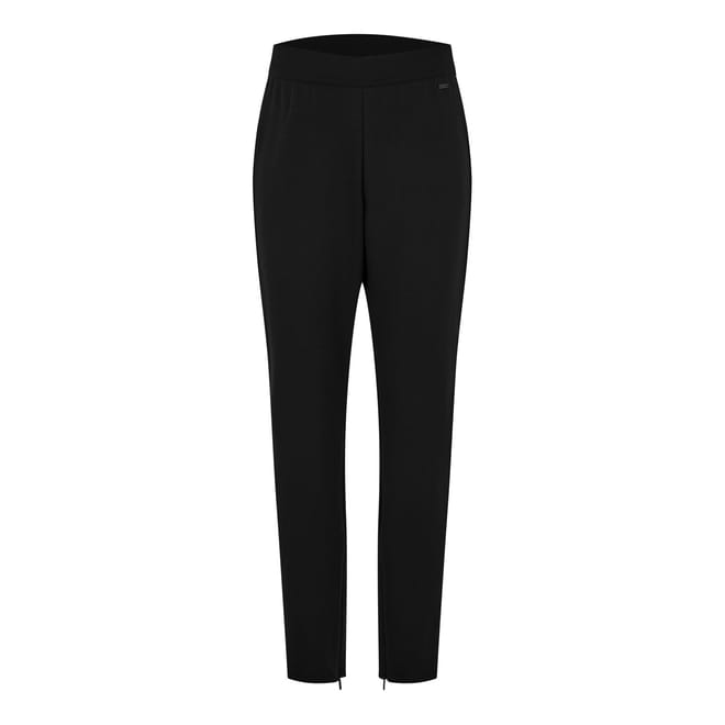 Regular Fit Solid Patterned Trousers