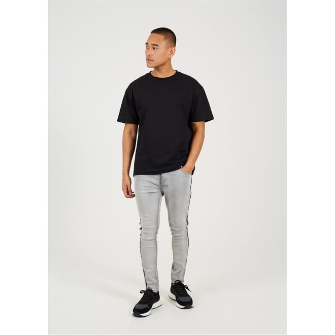 Wash Skinny Jean With Stripe