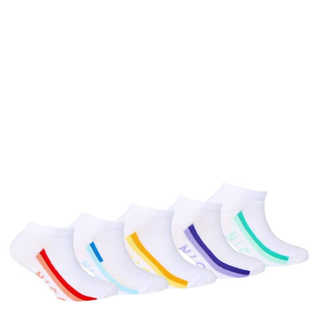 5 Pack Lamari Junior Lettering Liner Socks